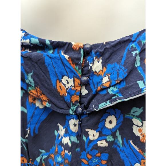 Tibi Dress Size 10 Silk Floral Ruffle Top Romcomcore Dinner Date Night Party - Picture 5 of 9